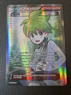 Wally Trainer Card Full Art Pokemon XY Roaring Skies 107/108 - Mint - Image 2