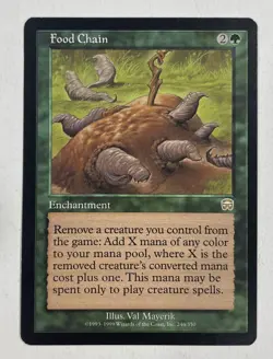 Food Chain Mercadian Masques LP Light Play MTG Magic The Gathering B - Image 1