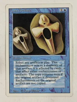 Copy Artifact Revised MP Moderate Play MTG Magic The Gathering - Image 1