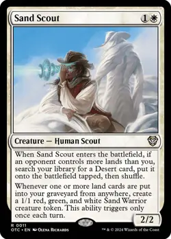 MTG Sand Scout - Outlaws of Thunder Junction Commander #011 - Image 1