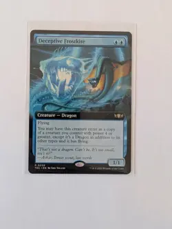 MtG Deceptive Frostkite Borderless R TDM Tarkir 0059 Magic Gathering - Image 1