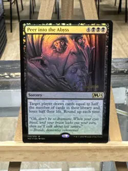 MTG *Peer Into the Abyss Prerelease foil X1* (NM) Core Set 2021 Magic - Image 1