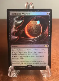 MTG Insatiable Avarice - OTJ Foil Outlaws of Thunder Junction Mint Magic - Image 1