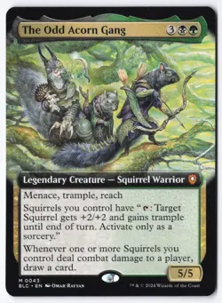 The Odd Acorn Gang (Extended Art) M Commander: Bloomburrow 43 NM - Image 1