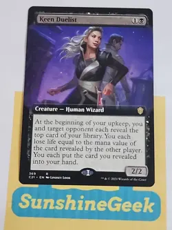Keen Duelist (Extended Art) Commander 2021 Regular - Image 1
