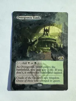 MTG ** OVERGROWN TOMB ** ALTERED Hand Painted ** Guilds of Ravnica GRN ** MAGIC - Image 1