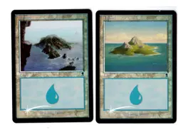 Magic The Gathering ODYSSEY INSLAND FOIL (X2) BLUE 2001 - Image 1