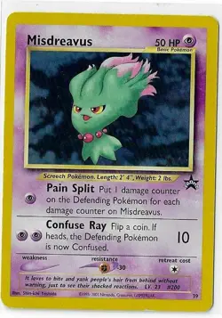 Pokemon Misdreavus Black Star Promo #39 MP - Image 1