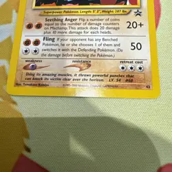 Pokemon 2000 Machamp Black Star Promo 43 - New - NM/MT (Never Played) - Image 2