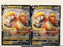 (x9) Pokemon TCG Dragonite V SWSH Black Star Promo SWSH154 Promo - Image 2
