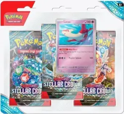 Pokemon TCG Stellar Crown 3 Pack Blisters [Latias] - Image 1