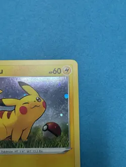 Pokemon TCG Darkness Ablaze Pikachu SWSH039 Black Star PROMO COSMOS HOLO - Image 3