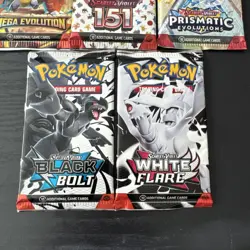 Pokemon TCG Pack Lot Of 5 Packs! Mega Evolutions, 151, Prismatic, BB, WF - Image 3