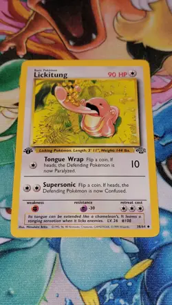 1999 Pokemon 1st Edition Lickitung 38/64 - Jungle - LP - Image 1