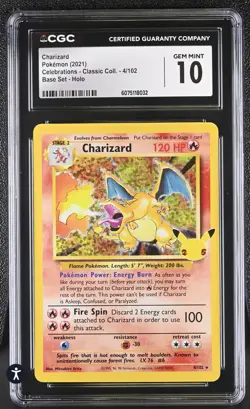 Pokemon Celebrations Charizard, Blastoise, Venusaur Classic Collection CGC 10!! - Image 3