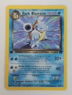 POKEMON DARK BLASTOISE 20/82 RARE TEAM ROCKET 1st EDITION LP-NM - Image 1