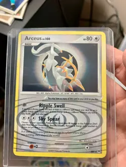 Arceus lv. 100 AR5 Pokemon TCG Platinum Arceus Holo Rare - Image 3