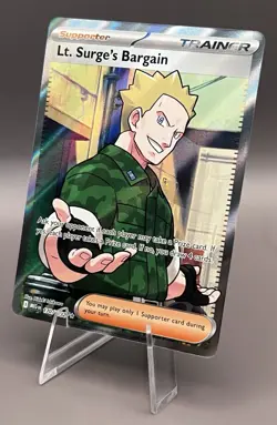 170/132 Lt. Surge’s Bargain - ME01 Mega Evolution - Ultra Rare NM Pokemon - Image 1