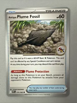 Pokemon TCG * SV White Flare 079/086 Antique Plume Fossil Common * FRESH PK - Image 1