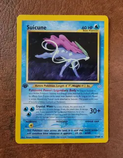 Suicune #27/64 Neo Revelation 1st Edition Pokemon TCG Bent - Image 1