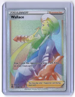 Wallace (Secret) 208/195 Secret Rare Holo NM Pokemon SWSH12: Silver Tempest - Image 1