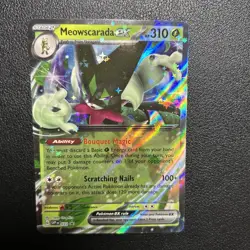Pokemon Meowscarada ex SVP 033 Black Star Promo Ultra Rare Holo NM - Image 1