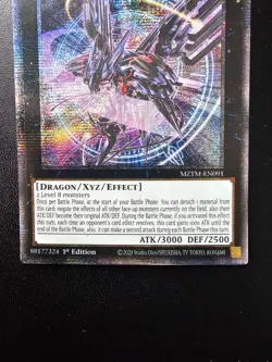 Number 107: Galaxy-Eyes Tachyon Dragon Quarter Century Secret Rare MZTM-EN091... - Image 2