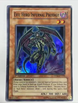 Evil Hero Infernal Prodigy DP06-EN008 - Jaden Yuki 3 - 1st Edition - Image 1