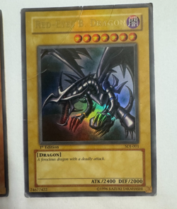 Blue-Eyes Shining Dragon MOV-EN001 AND dmg Red-Eyes B. Dragon 1st Edition - Image 3