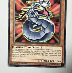Toon Cyber Dragon CORE-EN043 (LP) Rare 1st Edition YuGiOh! Clash of Rene - Image 5