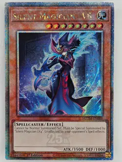 Yu Gi Oh - MZTM-EN000 Silent Magician LV8 - Quarter Century Secret Rare - Image 1