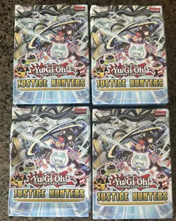 Yugioh Justice Hunters 1st Edition (2025) mini Box 4-Packs Factory Sealed - Image 1