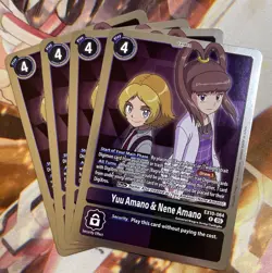 Digimon Card Game Yuu Amano & Nene Amano EX10-064 R Playset Of 4 - Image 1