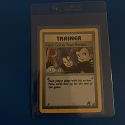 2000 Pokemon HERE COMES TEAM ROCKET! Unlimited Edition HOLO RARE Card 15/82 WotC - Image 1