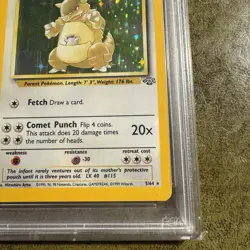 Pokemon TCG PSA 6 Kangaskhan Jungle Holo Graded Card 5/64 - Image 2