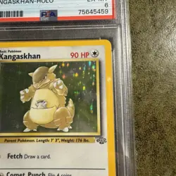 Pokemon TCG PSA 6 Kangaskhan Jungle Holo Graded Card 5/64 - Image 5
