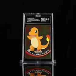 Charmander #04 Topps Blue TAG 8.5 Near Mint - Mint+ 1999 Pokemon Card - Image 1