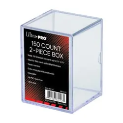 Ultra Pro: 2-Piece 150 Count Clear Card Storage Box - Image 1