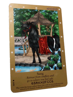 Bella Sara TCG Second Series Sung 54/97 Common Horse Card 2007 - Image 1