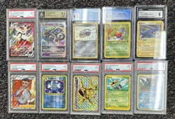 10 Graded Pokemon Card Lot! Ultra Rares! Vmax! Vstar! PSA! CGC! Beckett! - Image 1