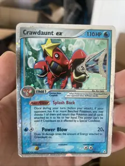 Crawdaunt ex SWIRL! 99/110 2006 EX Holon Phantoms Pokemon Card Holo Rare - Hp - Image 1