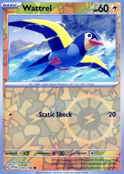 "WATTREL" #078/198 SCARLET VIOLET POKEMON TCG REVERSE HOLO! 2 Card Set! NM! - Image 1