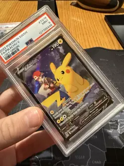 Pikachu v TG16/TG30 Swsh11: Lost Origin Trainer Gallery Holo Card PSA 9 Mint - Image 4