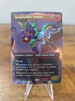 MTG Green Goblin, Nemesis (Borderless Foil) Marvel's Spider-Man 23 NM - Image 1