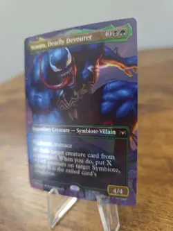 1x Venom, Deadly Devourer, Foil, Borderless Art, Spider-Man Marvel Magic MTG NM - Image 3