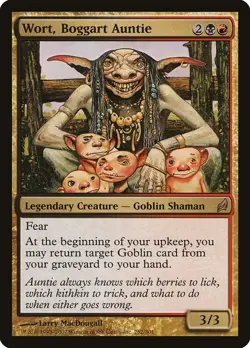 1x Wort, Boggart Auntie #252 (LP) Lorwyn LRW MTG Magic Eng EDH GREAT - Image 1
