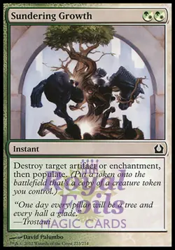 Sundering Growth 2x FOIL RTR MTG Return to Ravnica Common NM green white - Image 1