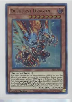 Outburst Dragon Ultra Rare 1st Ed. YuGiOh Ghosts From The Past: 2nd Haunting - Image 1