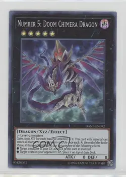 Number 5: Doom Chimera Dragon Unlimited YuGiOh Dark Neostorm #DANE-EN092 - Image 1
