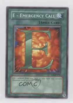 E - Emergency Call Unlimited YuGiOh nemy of Justice #EOJ-EN039 2006 - Image 1